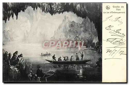 Cartes postales Grotte de Han Le Lac d'Embarquement