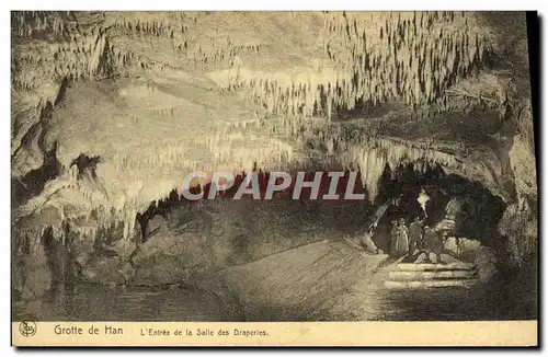 Ansichtskarte AK Grotte de Han L&#39Entree de la Salle des Draperies