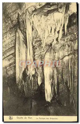 Cartes postales Grotte de Han Le portique des draperies
