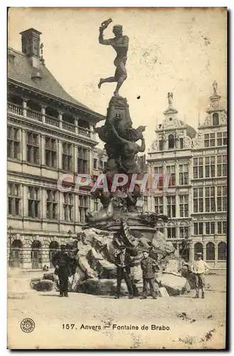 Cartes postales Anvers Fontaine de Brabo