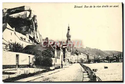 Cartes postales Dinant Vue de la rive droite en aval