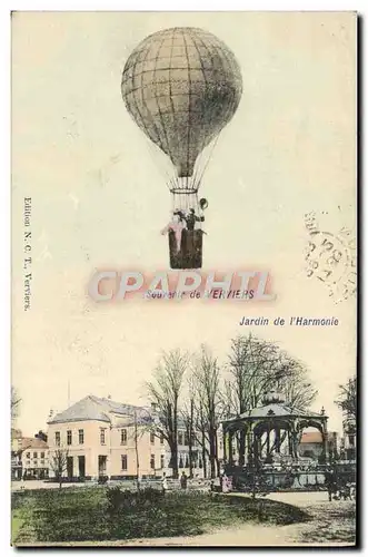 Cartes postales Verviers Ballon Dirigeale Jardin de l&#39harmonie Ballon