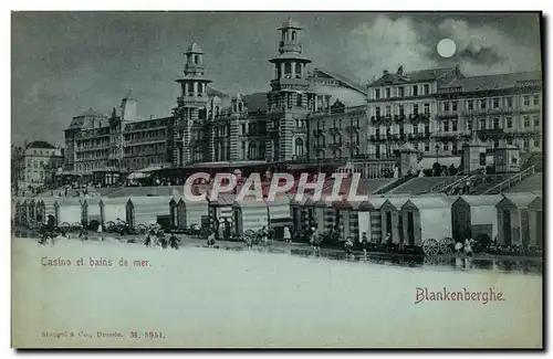 Cartes postales Blankenberghe Casino et bains de mer