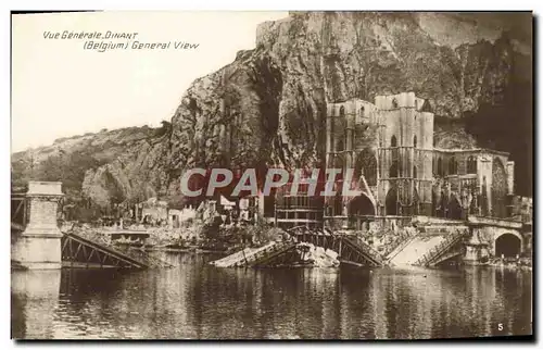 Cartes postales Vue generale Dinant Militaria
