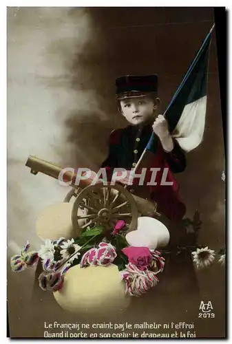 Cartes postales Fantaisie Soldat Enfant