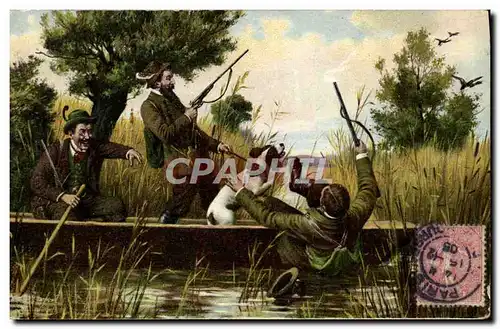 Cartes postales Chasse Chasseur