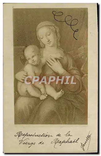 Cartes postales Vierge de Raphael