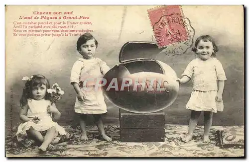 Cartes postales Fantaisie Paques Enfants Tabac