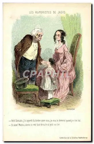 Cartes postales Hurmouristes de jadis Gavarni