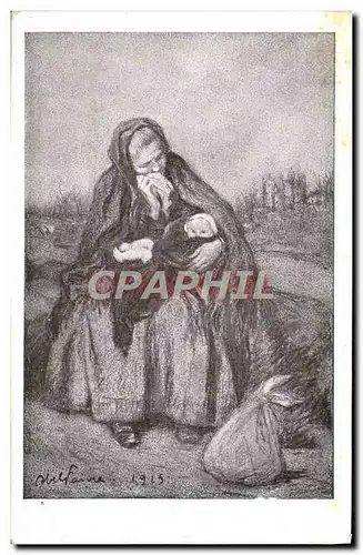 Cartes postales Vieille femme et enfant