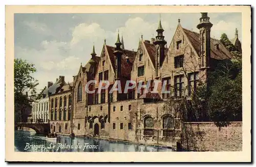 Cartes postales Bruges Le palais du Franc