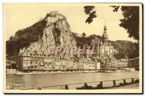 Cartes postales Dinant Citadelle et eglise