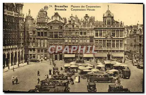 Cartes postales Bruxelles maison des Corporations