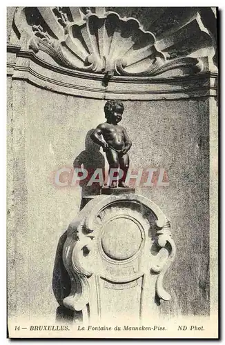 Ansichtskarte AK Bruxelles Manneken Pis Fontaine