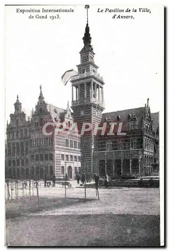 Cartes postales Exposition internationale Gand 1913 Le pavillon de la ville d&#39Anvers