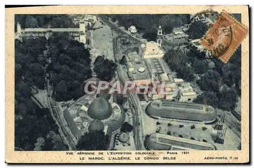 Cartes postales Paris 1931 Exposition coloniale Le Marco L&#39Algerie le Congo belge