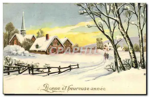 Cartes postales Fantaisie Bonne annee