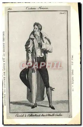 Cartes postales Costume parisien