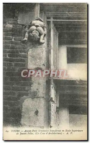 Cartes postales Tours Ancien petit seminaire transforme en ecole superieure de jeunes filles