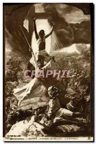 Cartes postales Weerts La France victorieuse Le chatiment Christ