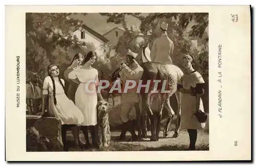 Cartes postales Flandrin a la fontaine Musee du Luxembourg Paris