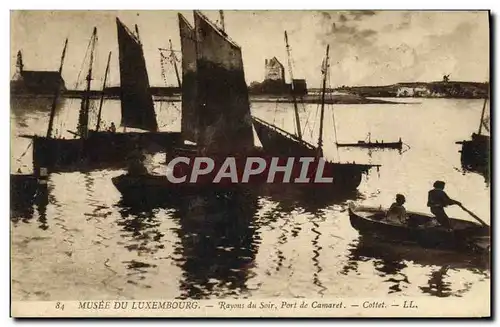 Ansichtskarte AK Fantaisie Musee du Luxembourg Rayons au soir Port de Camaret Bateaux