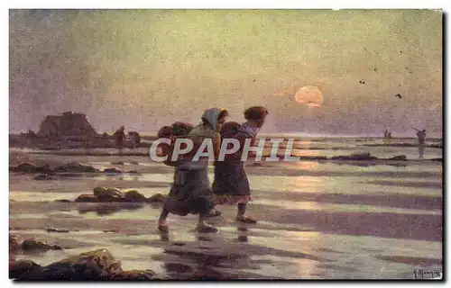 Cartes postales Fantaisie Maroniez Retour des moulieres