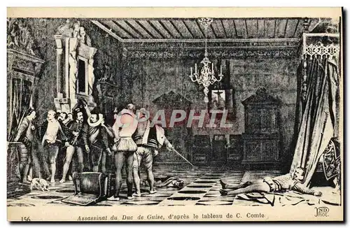 Cartes postales Assassinat du duc de Guise C Comte