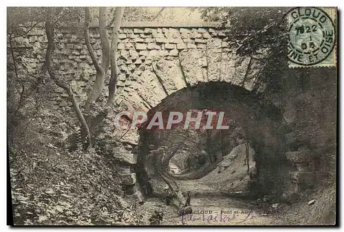 Cartes postales St Cloud Pont et allee du diable