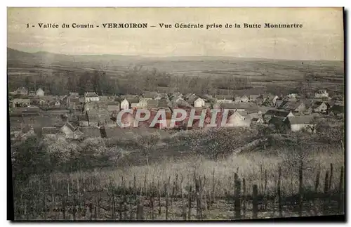 Ansichtskarte AK Vallee du Cousin Vermoiron Vue generale prise de la Butte Montmartre