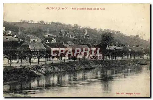 Ansichtskarte AK Gloton Vue generale prise sur le pont