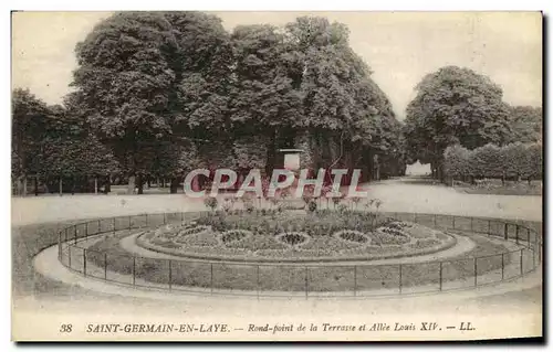 Cartes postales Saint Germain En Laye Rond Point De La Terrasse et allee Louis XIV