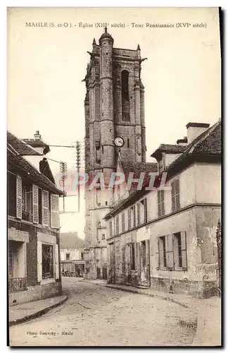 Cartes postales Maule Eglise Tour Renaissance