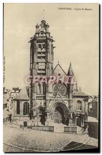 Cartes postales Pontoise Eglise St Maclou