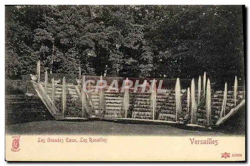 Cartes postales Les Grandes Eaux Les Rocailles Versailles