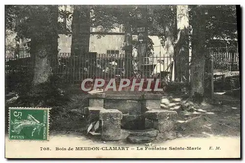 Cartes postales Bois de Meudon Clamart Le Fontaine Sainte Marie