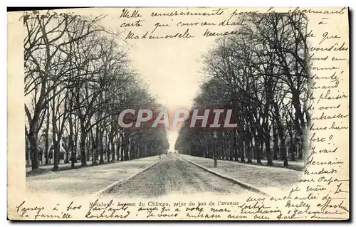 Ansichtskarte AK Meudon Avenue du Chateau prise du bas de l&#39Avenue