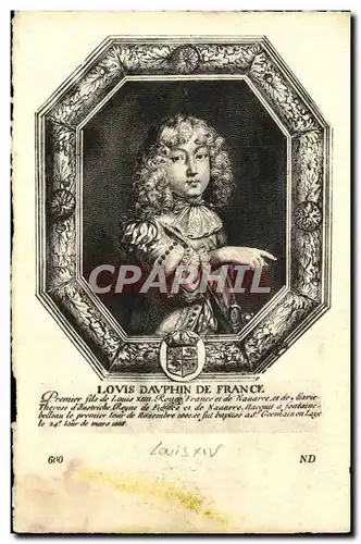 Cartes postales Louis Dauphin de France