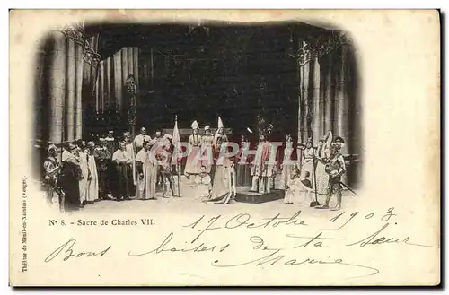 Cartes postales Sacre de Charles VII