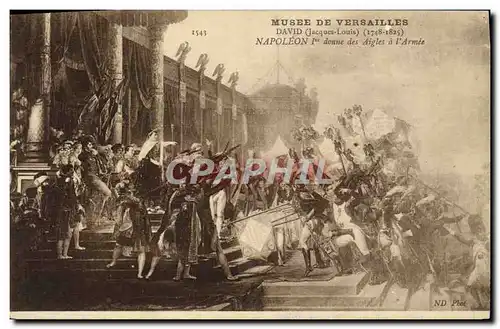 Cartes postales Napoleon 1er donne les aigles a l&#39armee Musee de Versailles