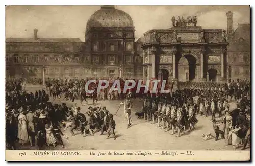 Cartes postales Napoleon Musee du Louvre Paris Un jour de revue sous l&#39Empire Bellange