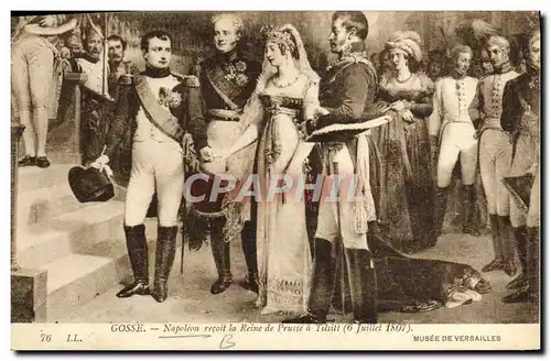 Ansichtskarte AK Napoleon recoit la Reine de prusse a Tilsitt 6 juillet 1807 Versailles