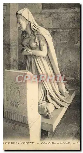 Cartes postales Abbaye de Saint Denis Statue de Marie Antoinette