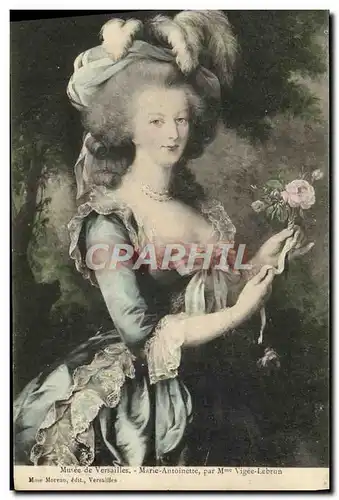 Cartes postales Musse de Versailles Marie Antoinette par Mme Vigee Lebrun