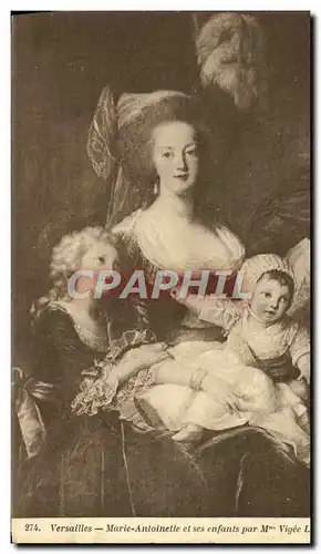 Ansichtskarte AK Versailles Marie Antoinette et ses enfants par Mme Vigee Lebrun