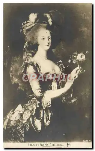 Cartes postales Lebrun Marie Antoinette