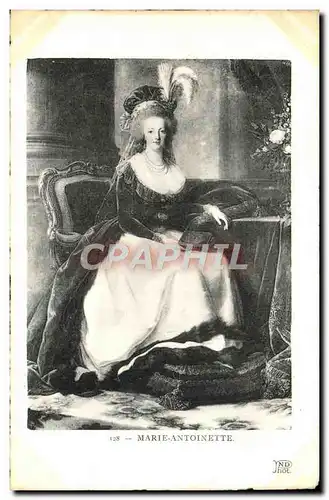 Cartes postales Marie Antoinette