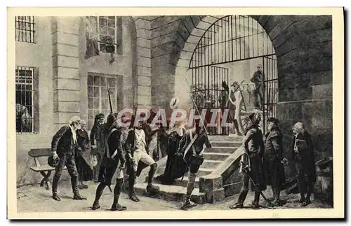 Ansichtskarte AK Marie Antoinette sortant de la Conciergerie Paris