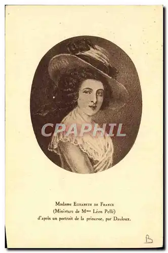 Cartes postales Madame Elisabeth de France