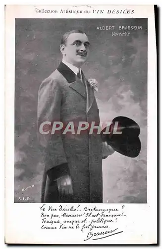 Cartes postales Collection artistique Vin Desiles Albert Brasseur VArietes